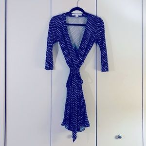 Diane Von Furstenberg midi wrap dress size 4